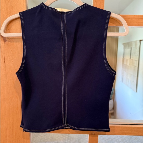 Reformation Dark Blue Tank Top - Picture 2 of 5